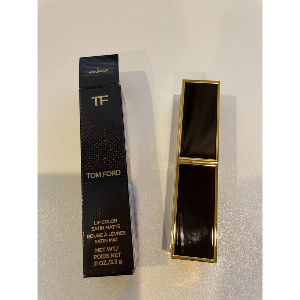 Tom Ford Lip Color Satin Matte #11 Notorious 0.11oz/3.3g Full Size New in Box